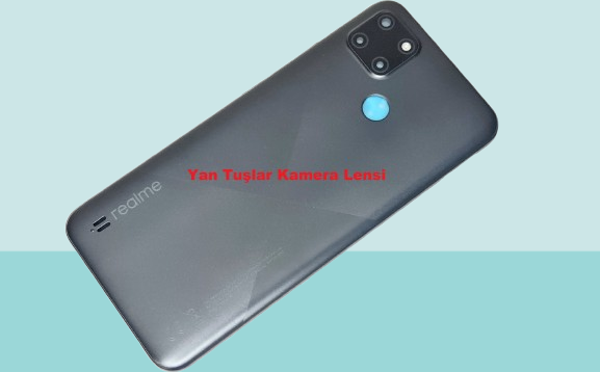 Tkgz - Oppo C21Y FULL KASA Arka Kapak Batarya Kapağı - SİYAH - Image 1