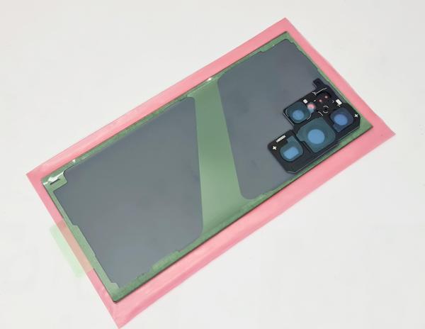 Tkgz - Samsung Galaxy S22 ULTA Arka Kapak Batarya Kapağı (Cam Full Lensli) - GRİ - Image 1