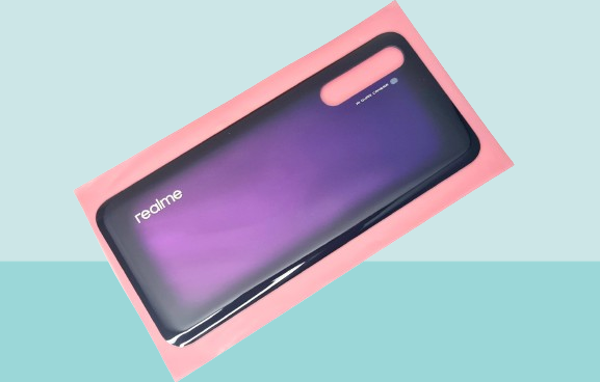 Tkgz - Oppo Realme 6 Pro Arka Kapak Batarya Kapağı - MOR - Image 1