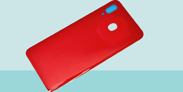 Tkgz - Samsung Galaxy A20 A205 Arka Kapak Batarya Kapağı - KIRMIZI - Image 1