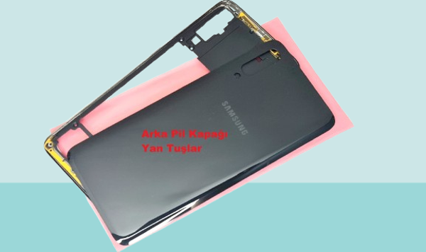 Tkgz - Samsung Galaxy A70 A705 FULL KASA Arka Kapak Batarya Kapağı - SİYAH - Image 1