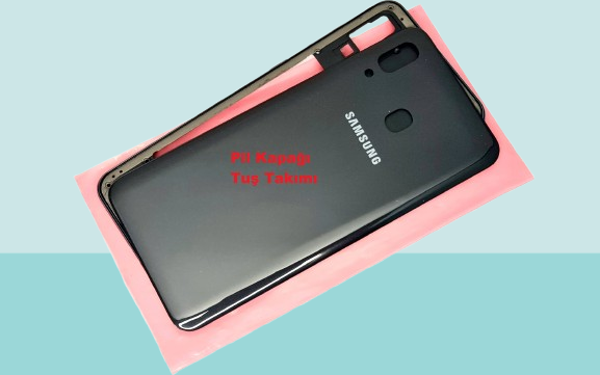 Tkgz - Samsung Galaxy A30 A 305 Full FULL KASA Arka Kapak Batarya Kapağı - SİYAH - Image 1