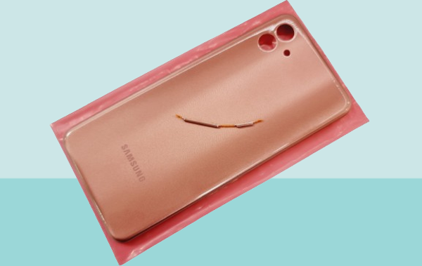 Tkgz - Samsung Galaxy A04 FULL KASA Arka Kapak Batarya Kapağı - GOLD - Image 1