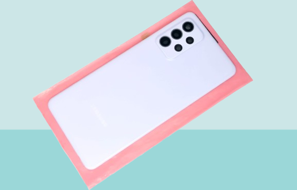 Tkgz - Samsung Galaxy A52 A525 Arka Kapak Batarya Kapağı - MAVİ - FULL LENSLİ - Image 1