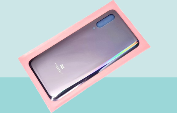 Tkgz - Xiaomi Mi 9 Arka Kapak Batarya Kapağı - MOR - Image 1