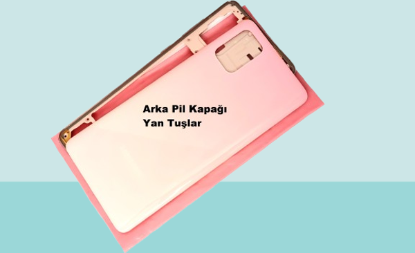Tkgz - Samsung Galaxy A71 A715 FULL KASA Arka Kapak Batarya Kapağı - PEMBE - Image 1