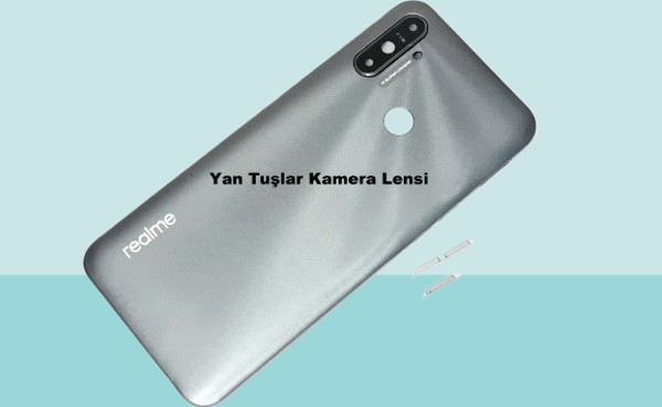 Tkgz - Oppo Realme C3 FULL KASA Arka Kapak Batarya Kapağı - FÜME - Image 1