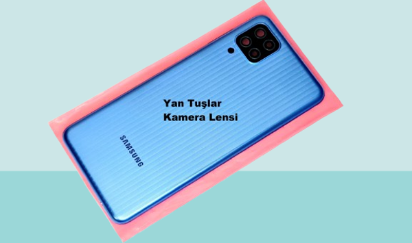 Tkgz - Samsung Galaxy M12 FULL KASA Arka Kapak Batarya Kapağı - MAVİ - Image 1