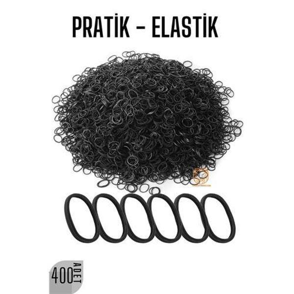 Pratik Saç Lastik Toka 400 Adet SİYAH - Image 1
