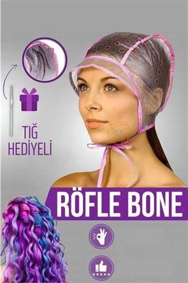 Röfle Bonesi Tığlı Saç Boya Bonesi - Image 1