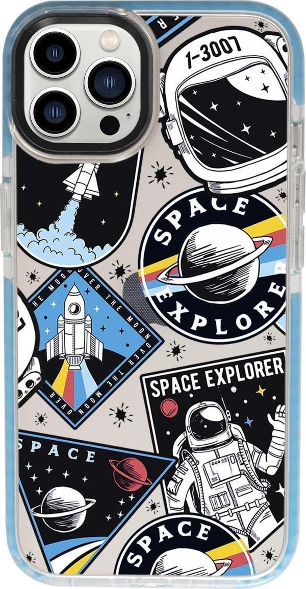 Mooodcase İphone 13 Pro Max Uyumlu Space Candy Bumper Darbe Emci Silikonlu Telefon Kılıfı - Image 1
