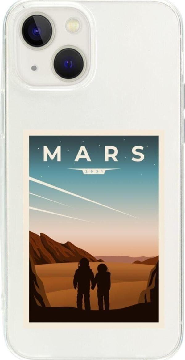 Butikcase İphone 13 Mars Şeffaf Telefon Kılıfı - Image 1