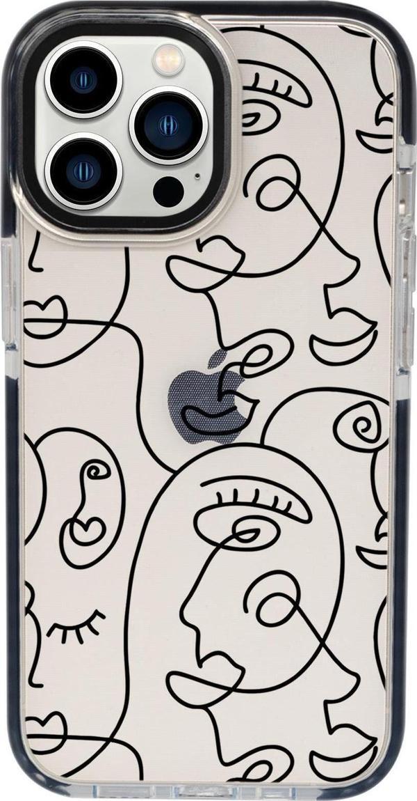 Mooodcase İphone 13 Pro Face Art Candy Bumper Darbe Emci Silikonlu Telefon Kılıfı - Image 1
