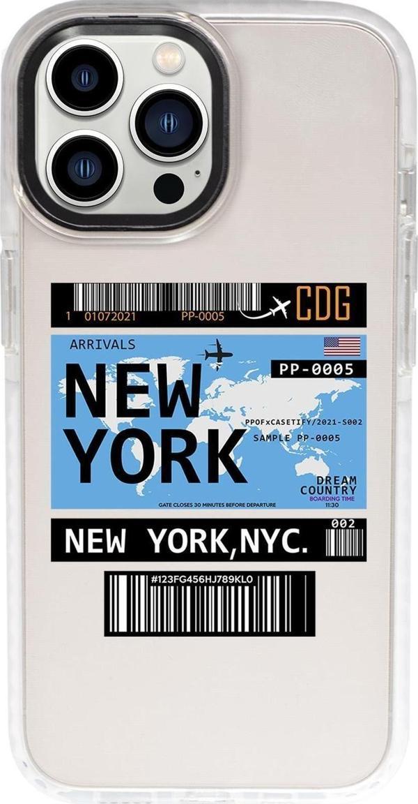 Mooodcase İphone 13 Pro Max New York Candy Bumper Darbe Emci Silikonlu Telefon Kılıfı - Image 1