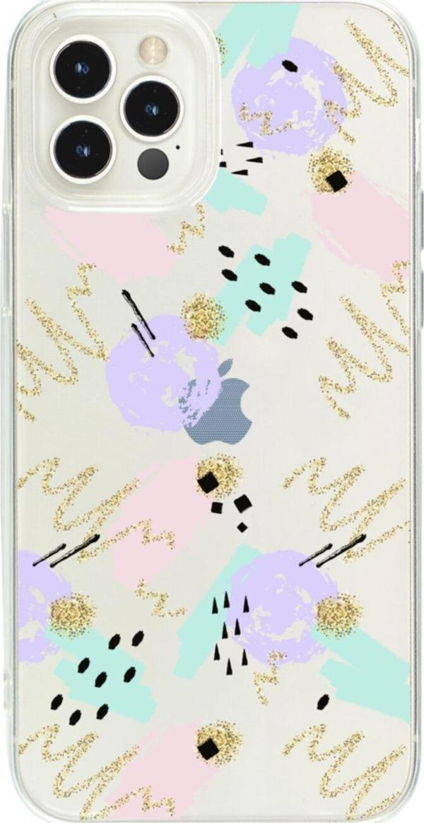 Butikcase İphone 13 Pro Sanatsal 2 Şeffaf Telefon Kılıfı - Image 1