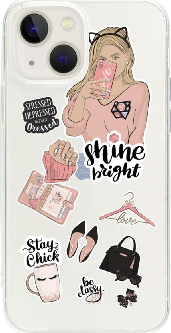 Butikcase İphone 13 Shine Bright Şeffaf Telefon Kılıfı - Image 1