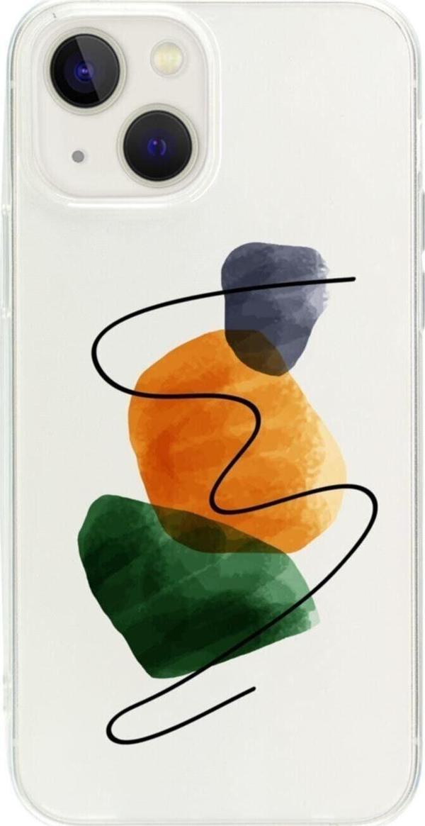 Butikcase İphone 13 Art 3 Şeffaf Telefon Kılıfı - Image 1