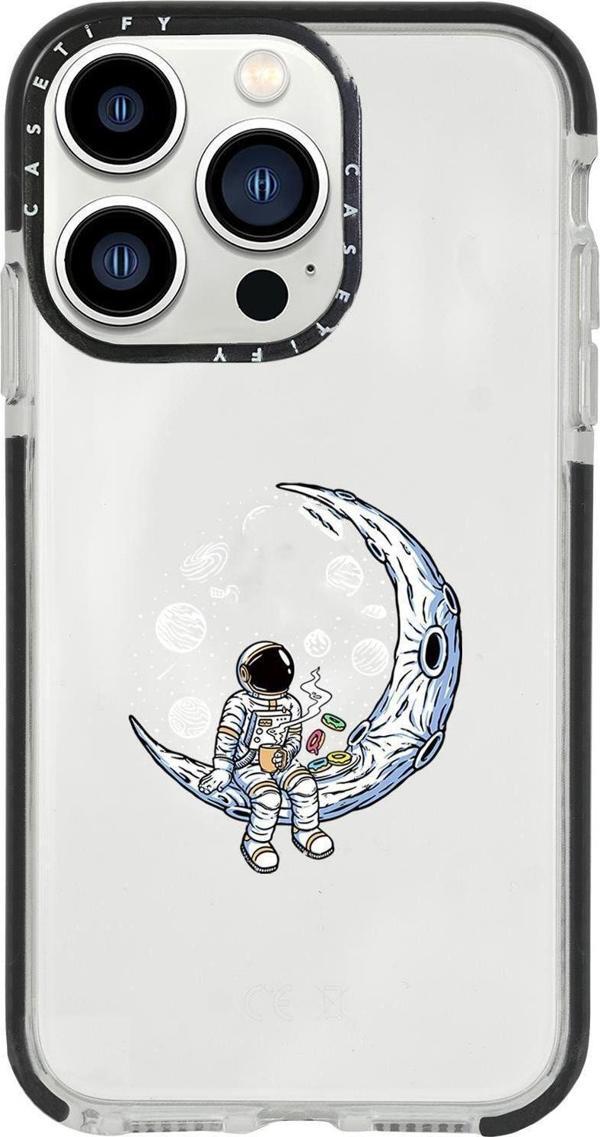 Mooodcase İphone 13 Pro Keyifli Astronot Casetify Darbe Emci Silikonlu Telefon Kılıfı - Image 1