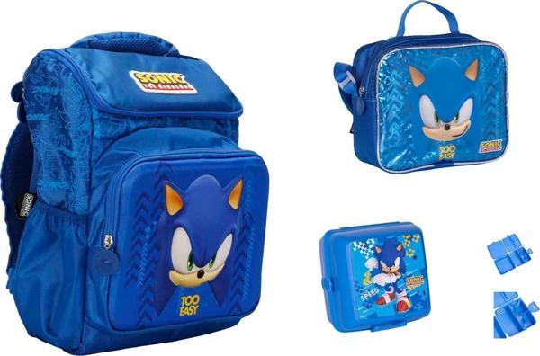 Sonic The Hedgehog Ultimate Power Okul Çantası  SETİ ( 3 PARÇA) - Image 1