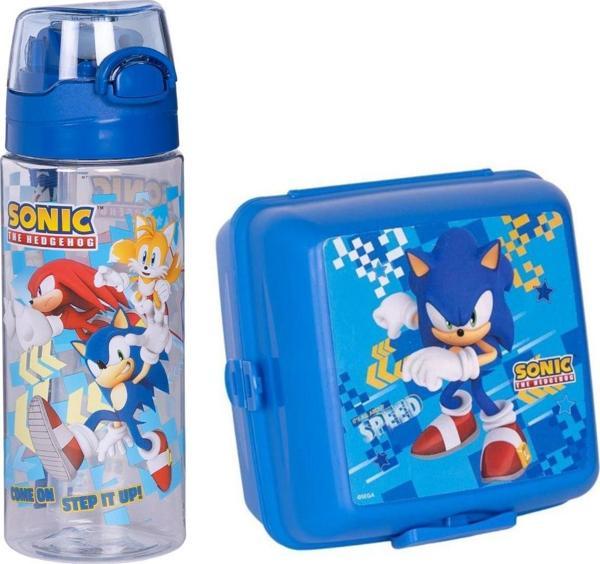 Sonıc 500 ml Matara-suluk ve Beslenme Kutusu - Image 1
