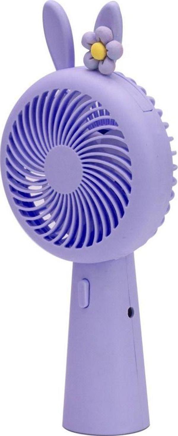 Waldern Şarjlı Mini Fan Masa Üstü Vantilatörü Usb Soğutucu Sessiz El Fanı Tavşan Model - Image 1