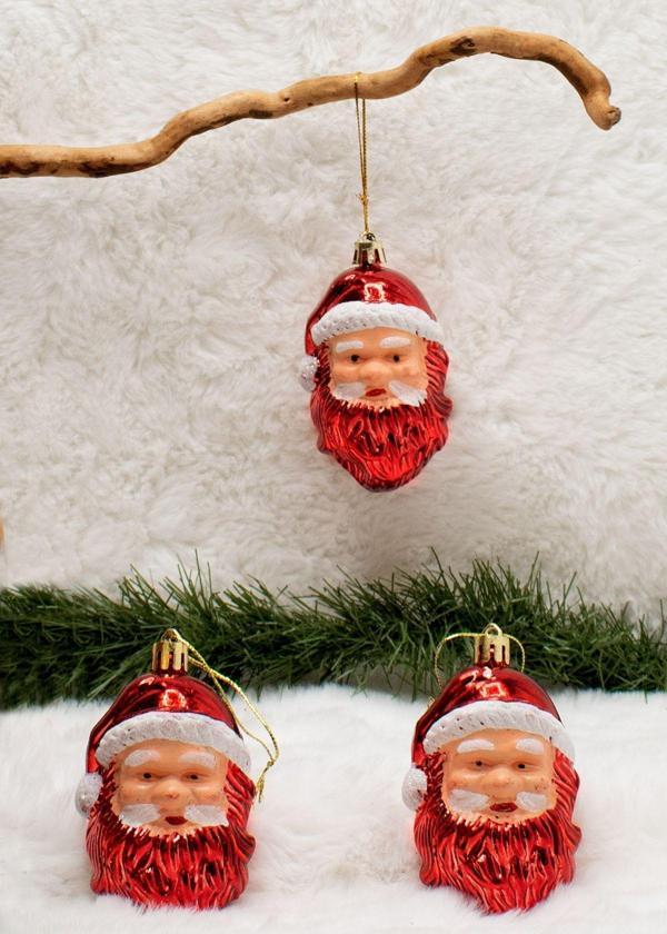 Waldern 3Lü Christmas Noel Baba Yılbaşı Ağacı Süsü 9Cm - Image 1