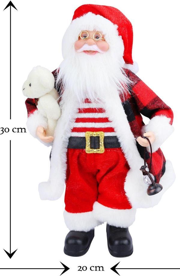 Waldern 20X30 Cm Ayıcıklı Noel Baba Yılbaşı Süs - Image 1
