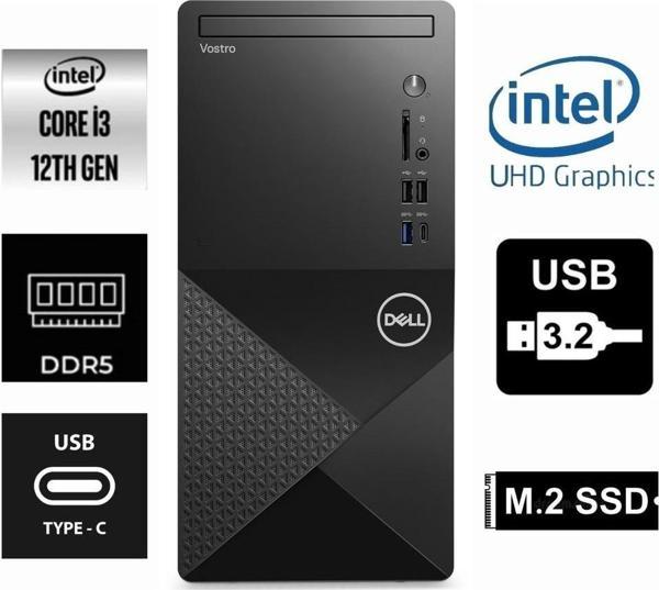 Dell Vostro 3030Mt N6001Vdt3030Mtu Core İ3 12100 64Gb- 512Gb M2 Nvme- O/B Uhd630 Fdos - Image 1