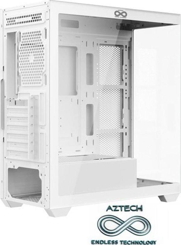 Aztech Azt101 W Gaming Mid-Tower Pc Kasası Beyaz - Image 1