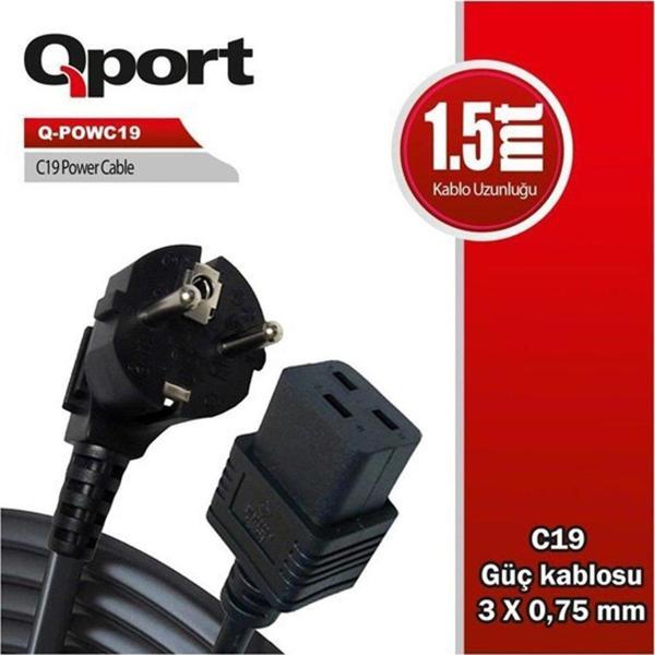 Qport Q-Powc19 1.5 Metre Power Kablosu - Image 1
