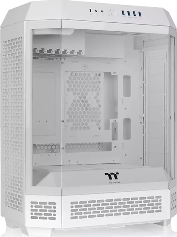 Thermaltake The Tower 600 Tg Gamıng Mıd-Tower Pc Kasası Beyaz - Image 1