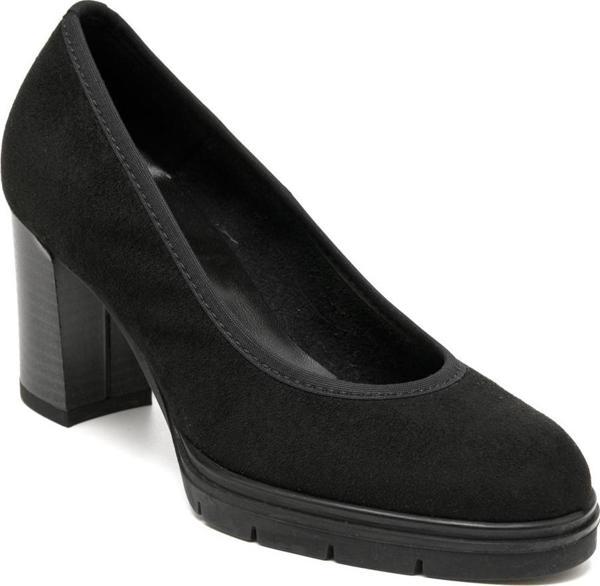 Kadın Topuklu/ Stiletto 483700 Comart 3700 Camoscio Nero - Image 1