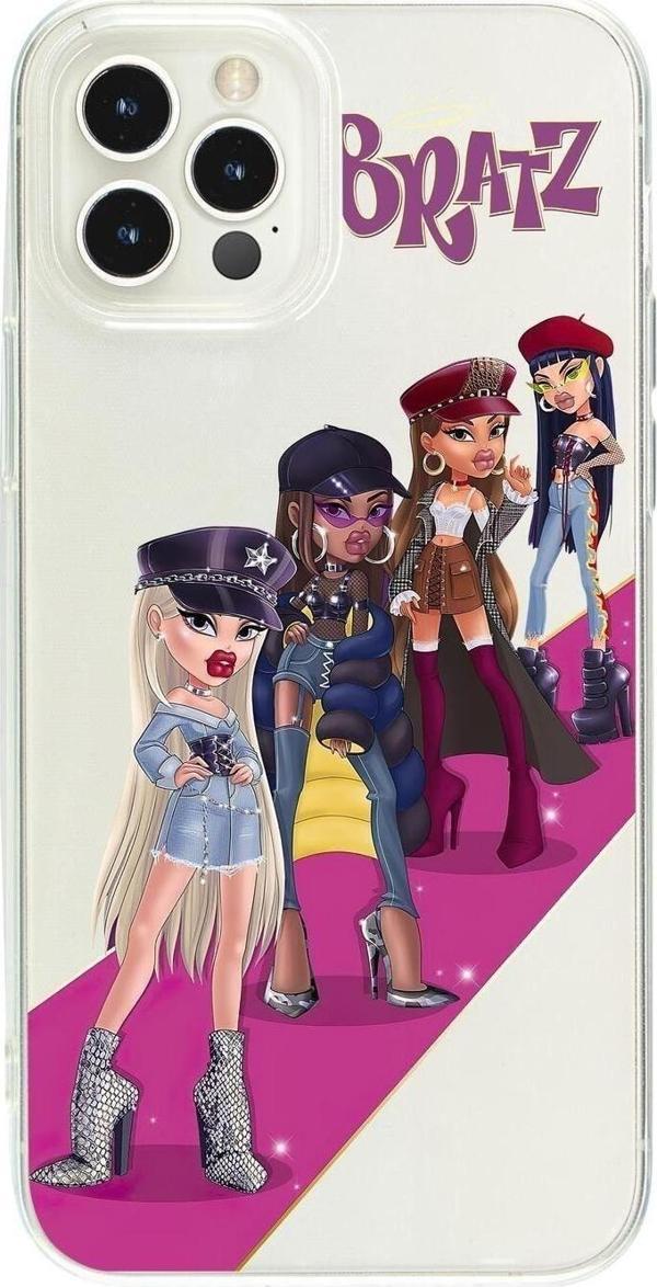 Butikcase İphone 14 Pro Uyumlu Bratz Tasarımlı Şeffaf Telefon Kılıfı - Image 1
