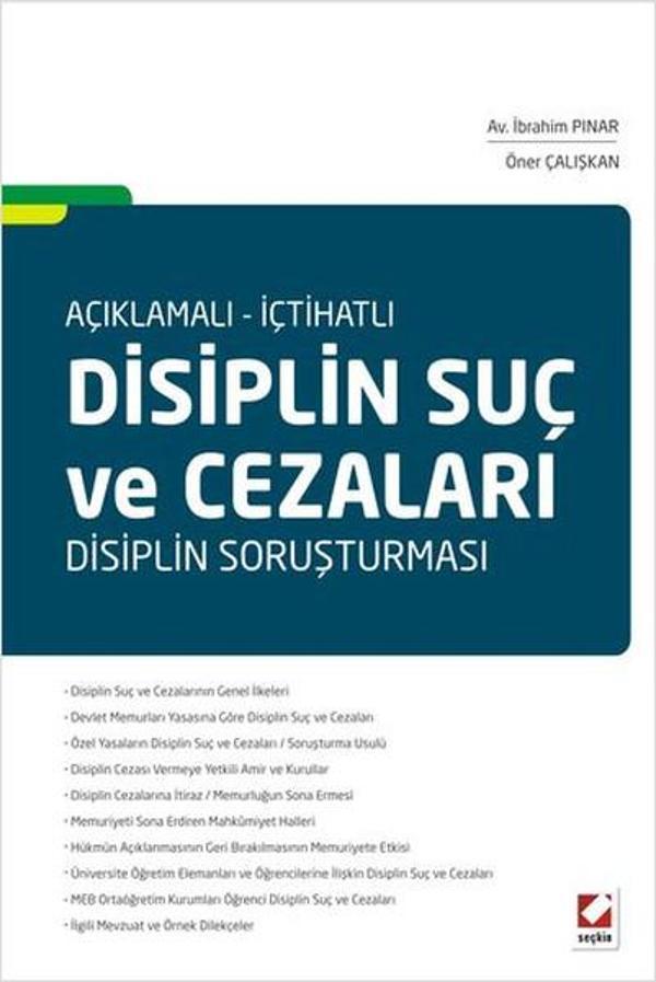 Açıklamalı - İçtihatlı Disiplin Suç ve Cezaları - Seçkin Yayıncılık - Image 1