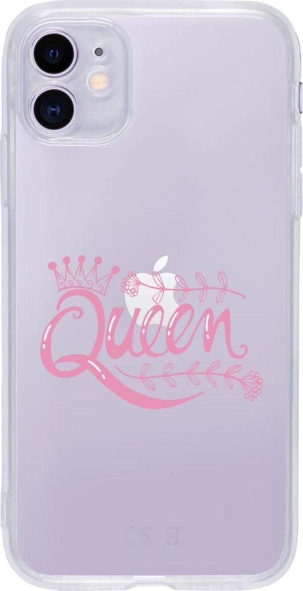 Butikcase Iphone 11 Queen Şeffaf Telefon Kılıfı - Image 1