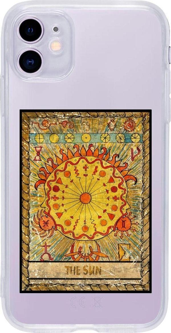 Mooodcase Iphone 11 The Sun Desenli Premium Şeffaf Silikon Kılıf - Image 1