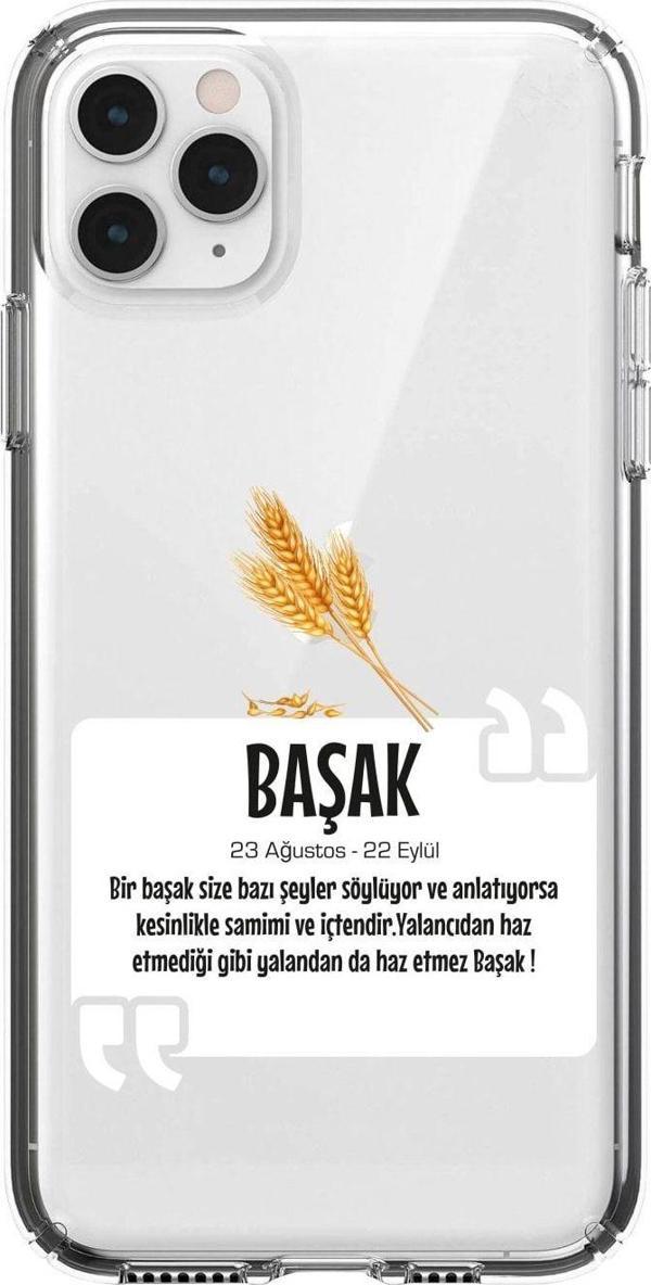 Butikcase Iphone 11 Pro Max Başak Yıldız Desenli Şeffaf Telefon Kılıfı - Image 1