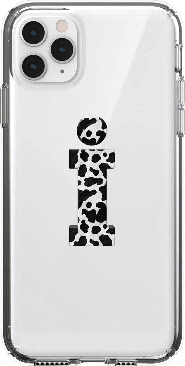 Butikcase Iphone 11 Pro I Harfi Desenli Şeffaf Telefon Kılıfı - Image 1