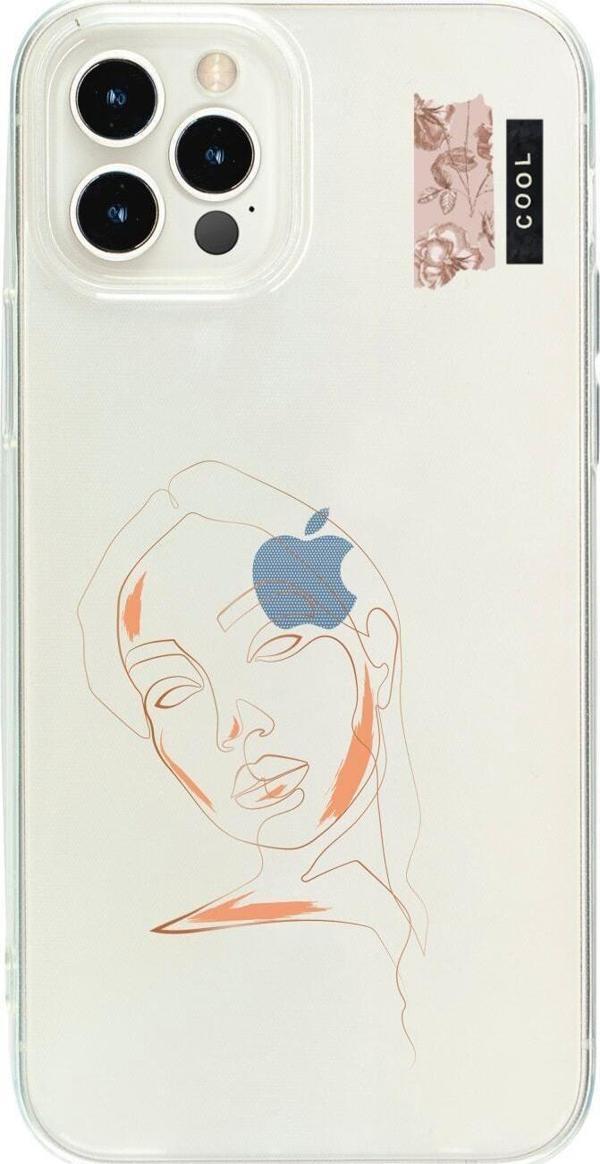 Butikcase İphone 15 Pro Max Cool Art Desenli Şeffaf Telefon Kılıfı - Image 1