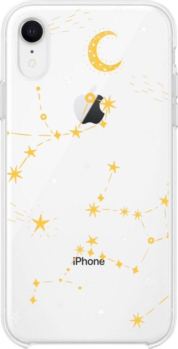 Butikcase İphone Xr Ay Ve Güneş Sistemi Şeffaf Telefon Kılıfı - Image 1