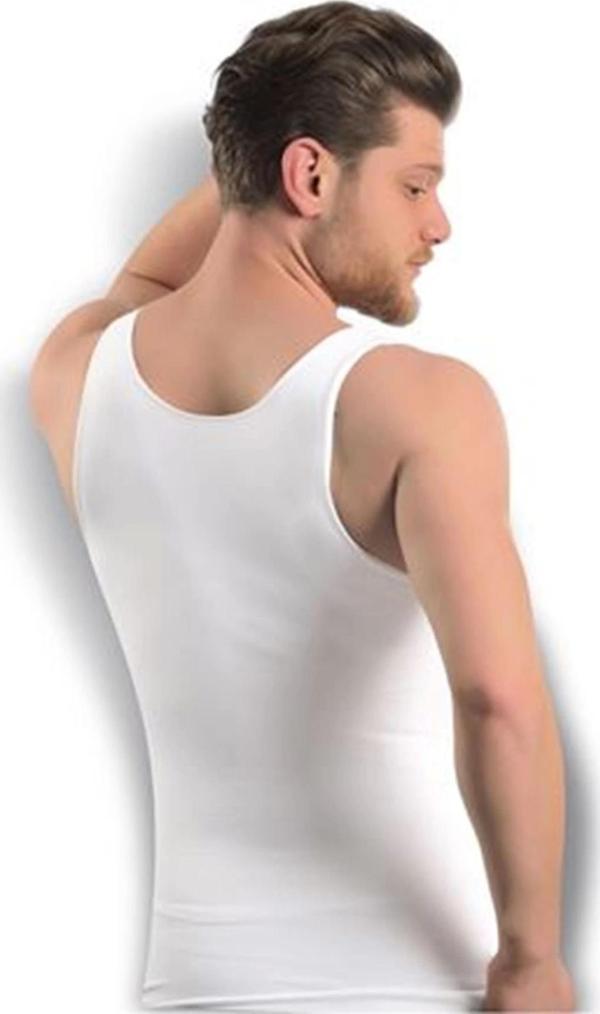 Beyaz Erkek Dikişsiz Vücut Toparlayıcı Korse - 740 - Image 1