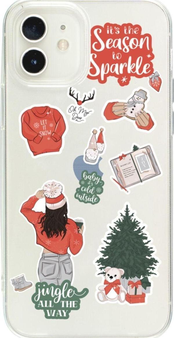 Butikcase İphone 12 Season To Sparkle Şeffaf Telefon Kılıfı - Image 1