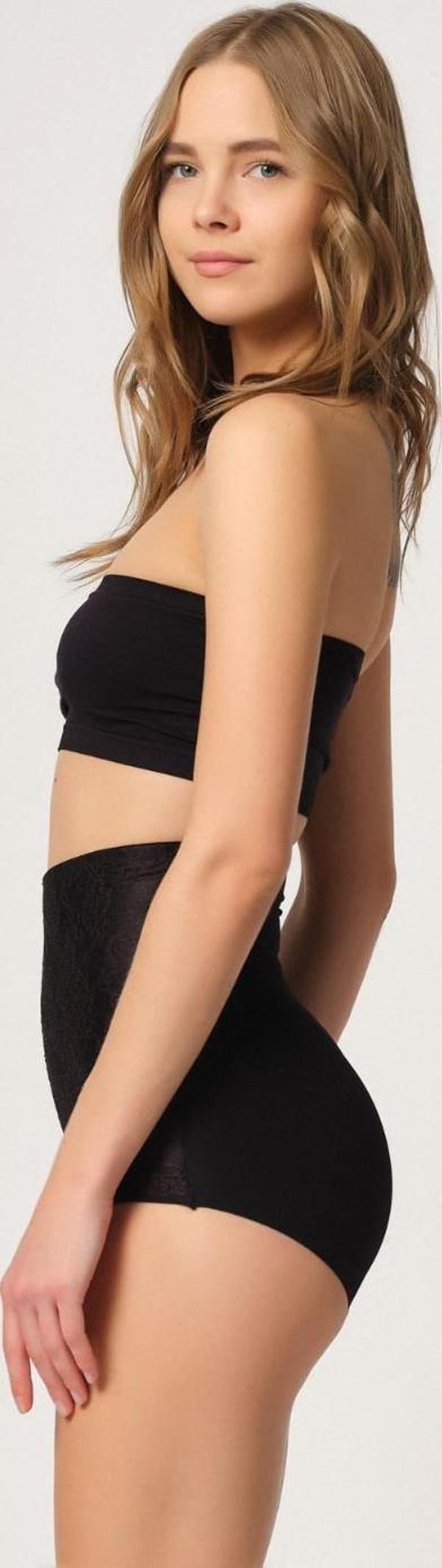 SİYAH   Lazer Dantelli Slip Korse - Image 1