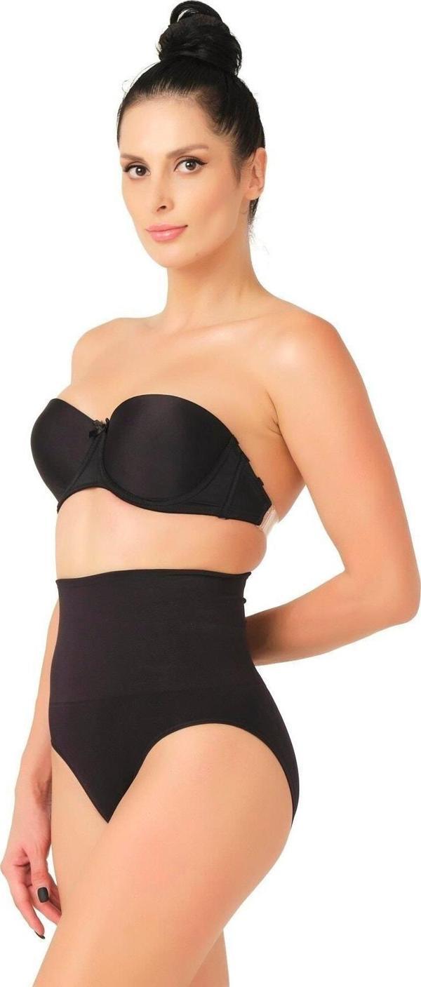 SİYAH   Double Düşük Bel Slip Korse - Image 1
