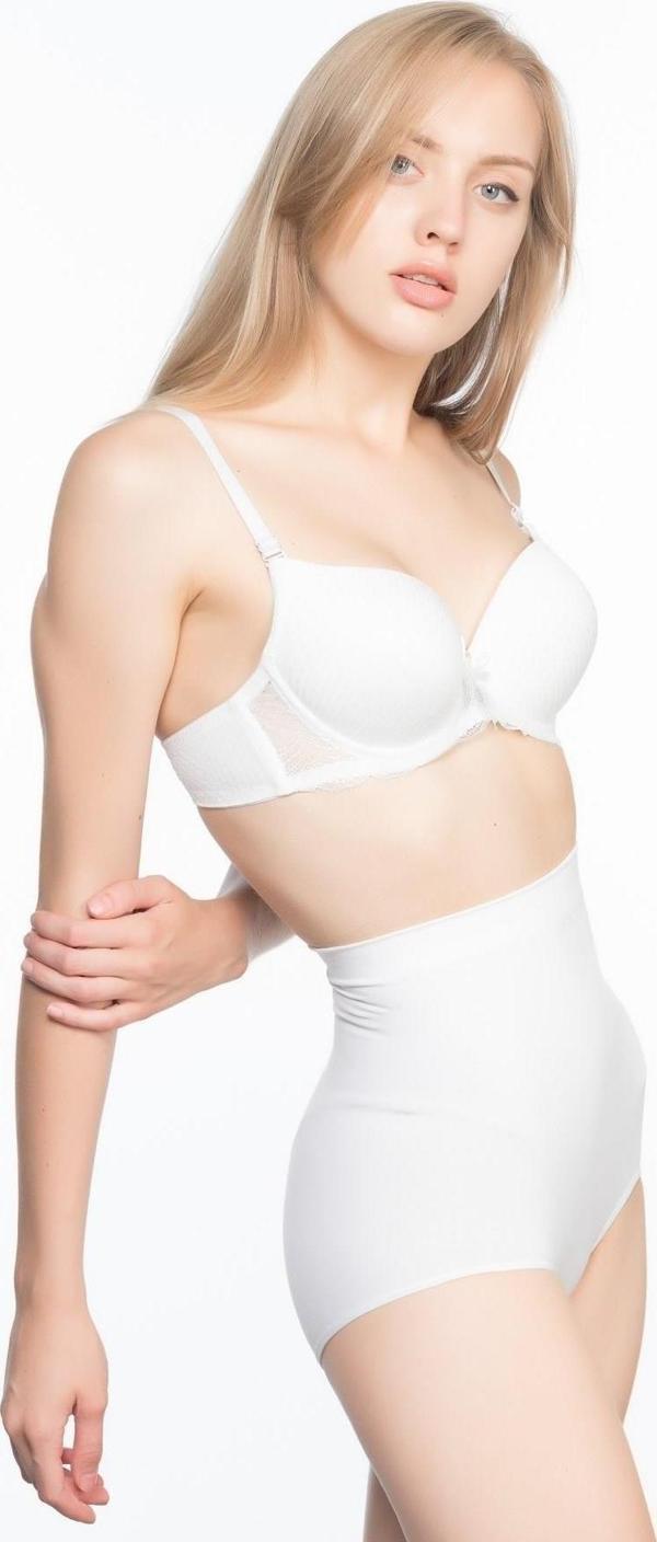 BEYAZ   Yüksek Bel Slip Korse - Image 1