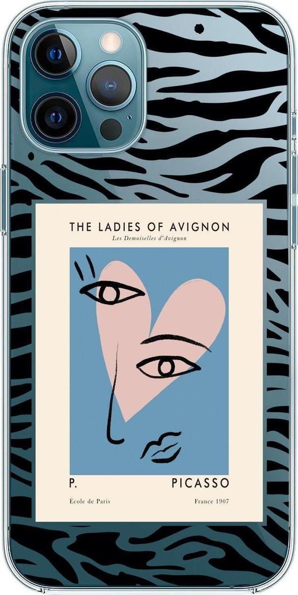 Mooodcase Iphone 12 Pro Uyumlu Picasso The Ladies Of Avignon Premium Şeffaf Silikon Kılıf - Image 1