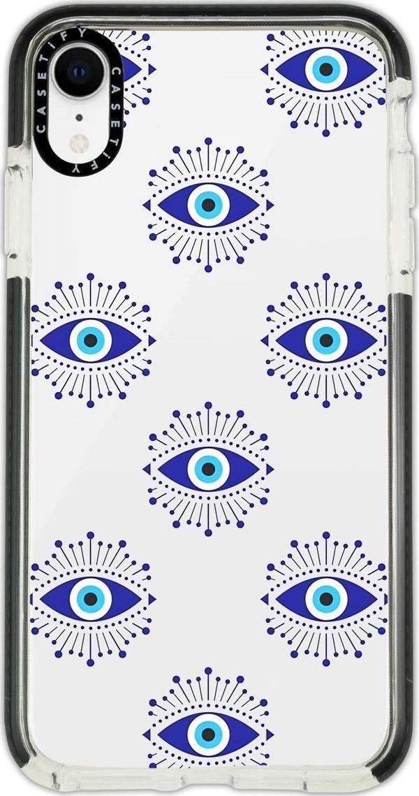 Mooodcase İphone Xr Uyumlu Casetify Mystic Aura Desenli Anti Shock Premium Silikonlu Siyah Kenar Detaylı Telef - Image 1