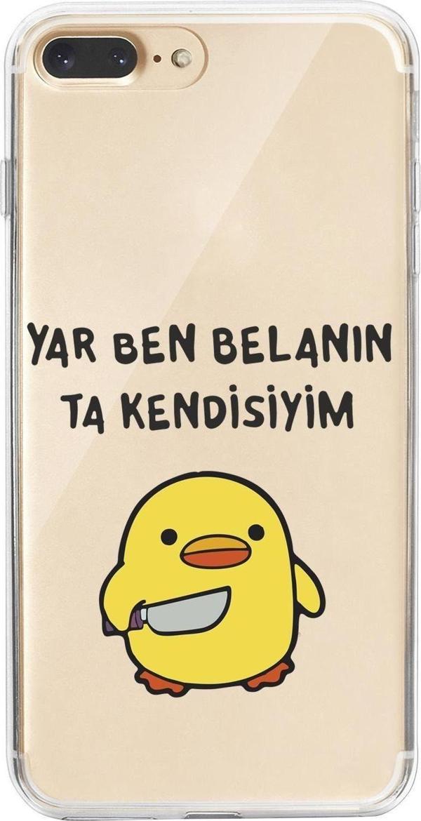 Mooodcase İphone 7 Plus Katil Civciv Desenli Premium Şeffaf Silikon Kılıf - Image 1