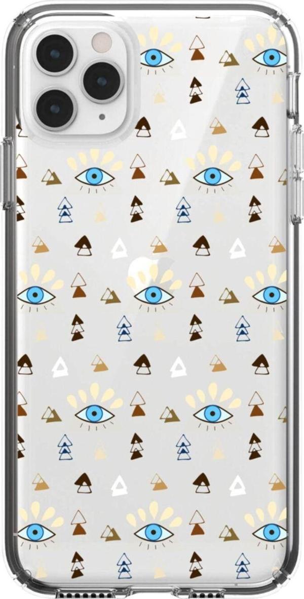 Butikcase Iphone 11 Pro Renkli Nazar Gözler Şeffaf Telefon Kılıfı - Image 1
