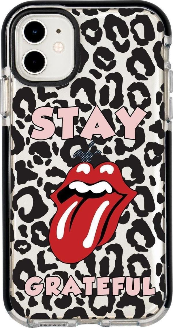 Mooodcase Iphone 11 Stay Grateful Desenli Candy Bumper Silikonlu Telefon Kılıfı - Image 1